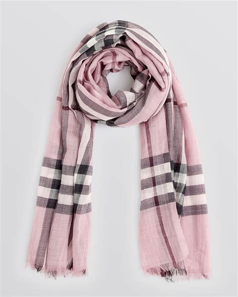 burberry big check scarf pink 403503|burberry check scarf.